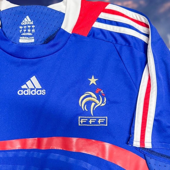French Soccer Jersey ⚡RARE⚡ Anelka 8 French National Team - Adidas - XL - Picture 2 of 5